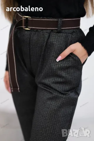 Дамски панталон от вискоза с фин десен, 3цвята , снимка 11 - Панталони - 48091895