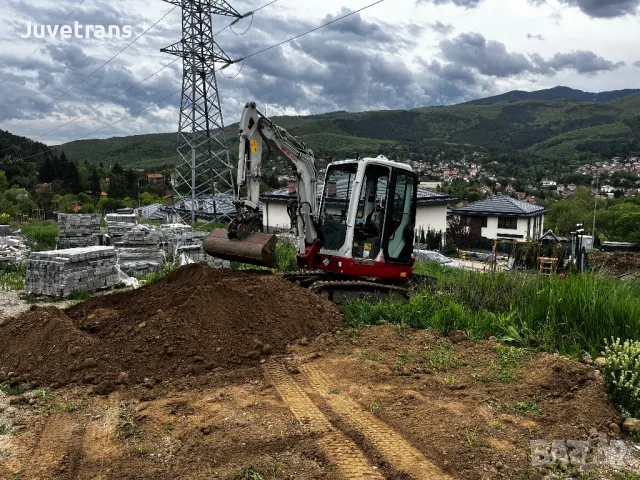 Услуги с Мини багер 2.5 тона и 1.9 тона