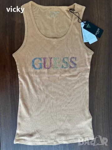 Потник / Топ с камъни GUESS , снимка 3 - Потници - 55961548