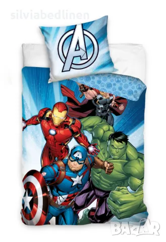 ПРОМОЦИЯ!–25%!Спести до 28лв!Спално бельо Спайдърмен, Отмъстителите, снимка 3 - Спално бельо и завивки - 39815791