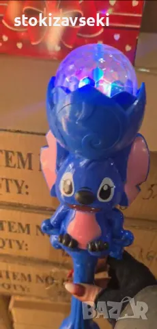 Детски жезъл, с музика и светлини, Stitch, снимка 1