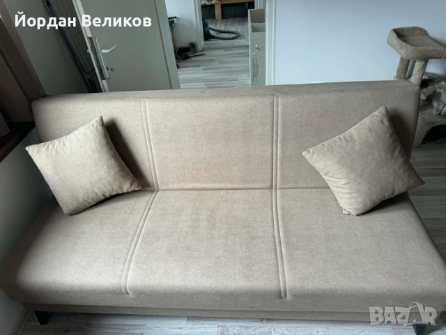 Разтегателен диван клик-клак 187см, снимка 2 - Дивани и мека мебел - 53965808