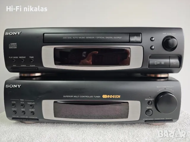 FM радио ресийвър CD player диск плейър SONY CDP-EX10 ST-EX10, снимка 1