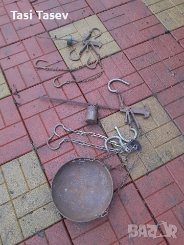 Стари кантари с топуз - 100 кг и 20 кг, снимка 6 - Антикварни и старинни предмети - 52672756