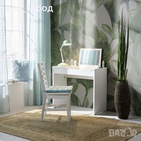 Страхотна бяла тоалетка с чекмедже и огледало, снимка 4 - Тоалетки - 42319553