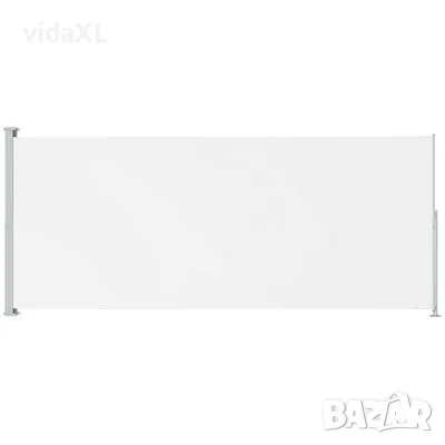 vidaXL Прибираща се дворна странична тента, 180x500 см, кремава(SKU:313406), снимка 1 - Градински мебели, декорация  - 48987254