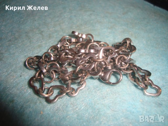 СЪРЦЕВИДЕН МОДЕН СТОМАНЕН ЛАНЕЦ НЕРЪЖДАЕМА БЛАГОРОДНА СТОМАНА КОЛИЕ ГЕРДАНЧЕ 27154, снимка 3 - Колиета, медальони, синджири - 35006387