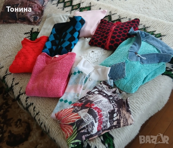 На обща стойност 35лв. десет броя дамски блузи , снимка 3 - Блузи с дълъг ръкав и пуловери - 51580272