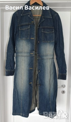 Дамско дънково манто Zoul