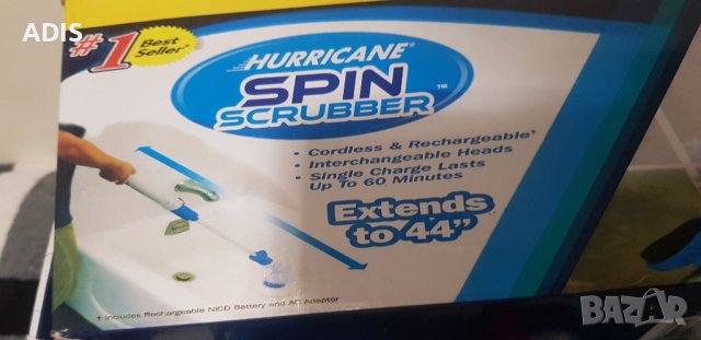 Безжична електрическа почистваща машина за баня тоалетна 360/ /абс нова /зарядно приставки в кутия, снимка 7 - Други - 38568759