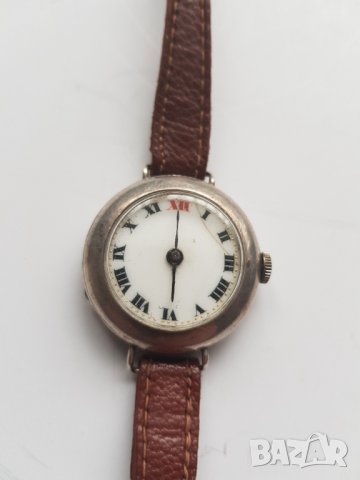 Стар сребърен механичен дамски часовник, снимка 2 - Антикварни и старинни предмети - 38972744