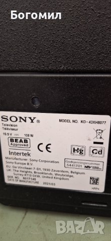 Sony kd-43XH8077, снимка 8 - Части и Платки - 42443388