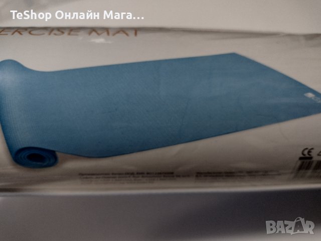 Постелка за упражнения YOGA MAT KFIT - PVC синя 170 см, снимка 3 - Йога - 42911319