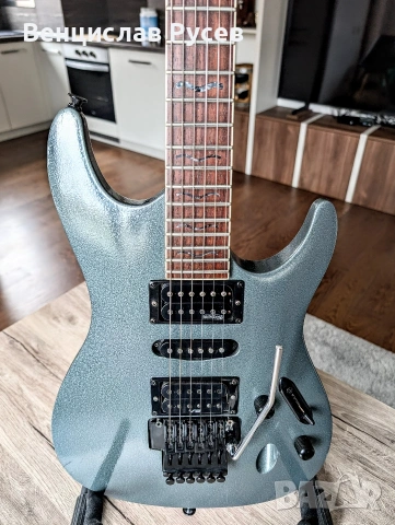 Ibanez S370DX Gray Meteor Metallic, 2002, Korea, снимка 3 - Китари - 54222480