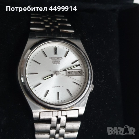 	Мъжки часовник Seiko 5 Automatic, снимка 4 - Антикварни и старинни предмети - 52453258