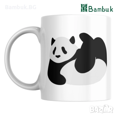 Чаша „Аз обичам панди“, снимка 2 - Чаши - 52576707