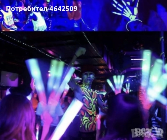 LED Диско осветление UKing, UV светлина, Гласов контрол, снимка 2 - Прожектори - 52428747