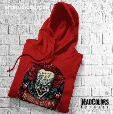 СУИЧЪР УНИСЕКС HALLOWEEN HORROR - IT PENNYWISE, снимка 4 - Суичъри - 38614790