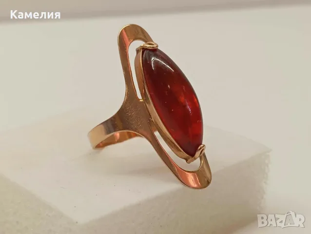 Руско злато. Пръстен , снимка 8 - Пръстени - 56445902