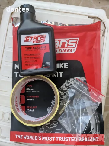 Stan's NoTubes Tubeless Kit MTB – Частичен комплект (Боза + Вентил + Лента) 
