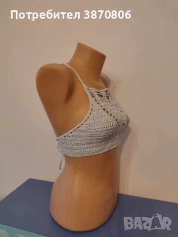 Дамско бюстие от вискоза и памук - универсален размер, снимка 2 - Корсети, бюстиета, топове - 50454207