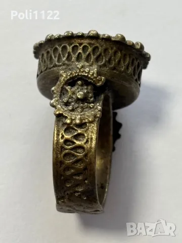 Възрожденски пръстен, снимка 5 - Антикварни и старинни предмети - 50230571