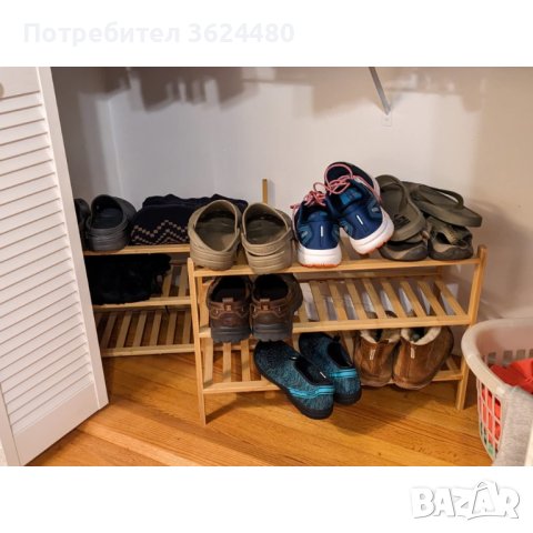 Бамбукова етажерка за обувки, снимка 14 - Шкафове - 42527457