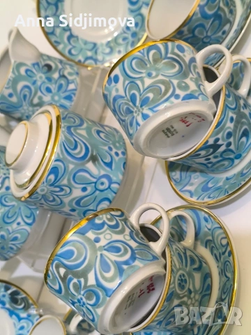 Български сервиз за кафе Изида, снимка 8 - Сервизи - 53908302