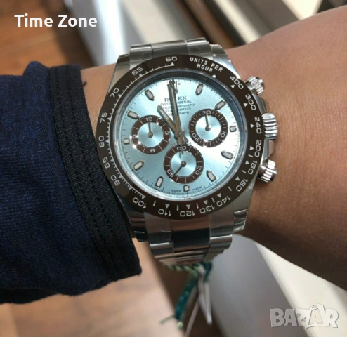 Rolex Cosmograph Daytona 40mm Platinum Ice Blue Dial Ceramic Automatic Различни Варианти, снимка 11 - Мъжки - 54042743