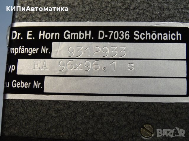 Индикатор стрелкови DR. E Horn EA 96x96.1S, снимка 5 - Резервни части за машини - 34902698