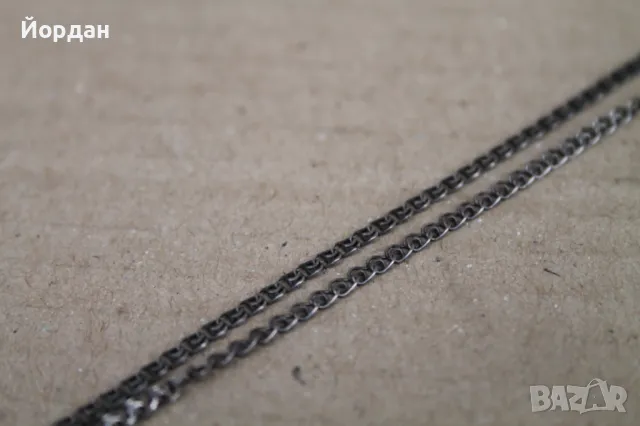 Седефен кръст  със сребърен синджир, снимка 4 - Колиета, медальони, синджири - 47990423