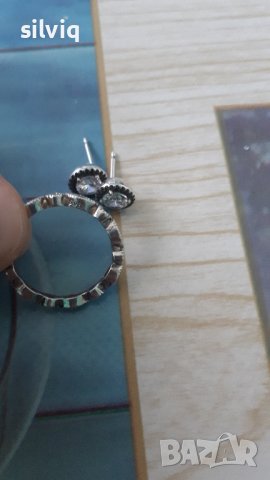 сребърен пръстен и обеци , снимка 3 - Пръстени - 42887563