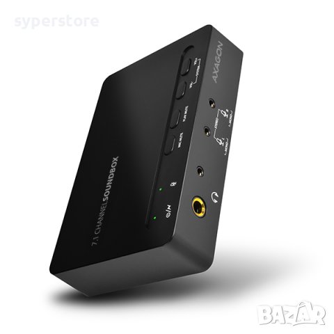 Звукова карта на USB Axagon ADA-71 - Пълноценен съраунд звук Sound Box external 7.1-channel, снимка 5 - Други - 36816464