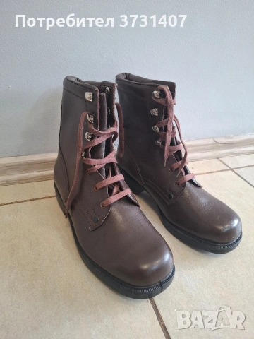 Нови офицерски кожени кубини от Соца 43, снимка 2 - Мъжки ботуши - 53932015