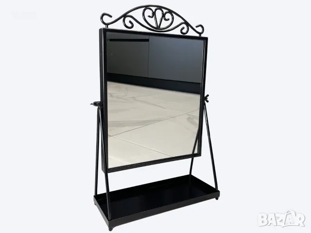 IKEA KARMSUND настолно огледало със стойка – черно – 27 × 43 см