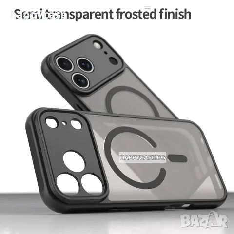 Apple iPhone 18 Pro Max / 18 Pro / 17 Pro Max / 17 Pro / FROSTED MAGSAFE Матов кейс гръб, снимка 5 - Калъфи, кейсове - 56120314