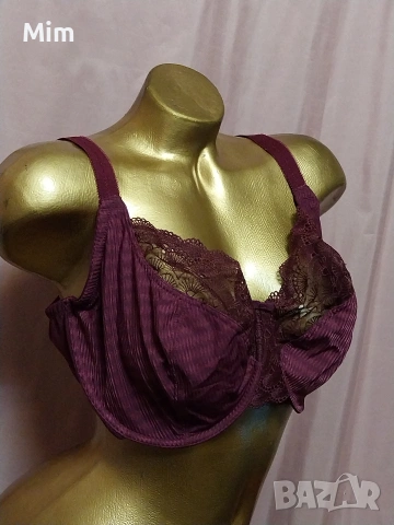 М&S 90G Сутиен за едра дама цвят бордо, снимка 4 - Бельо - 53253385