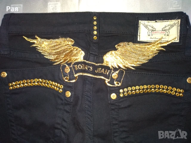 Дамски черни дънки слим модел Robins Jeans, снимка 12 - Дънки - 50684436