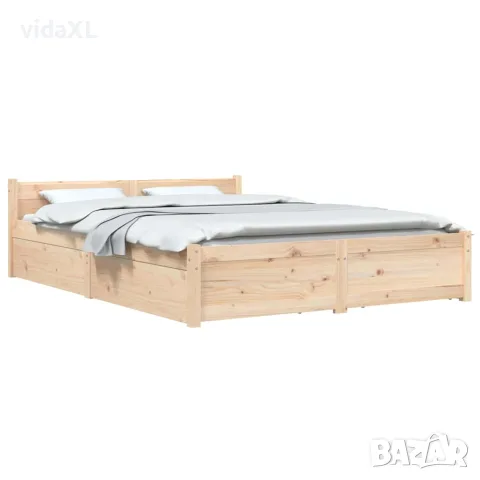 vidaXL Рамка за легло с чекмеджета, 120x200 см, снимка 3 - Спални и легла - 56146653