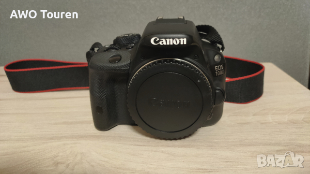 Фотоапарат Canon EOS 100D / Rebel SL1 + 3 батерии + зарядно +  ремък, снимка 1 - Фотоапарати - 44569631
