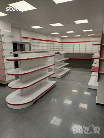 ПРОМОЦИЯ! Островен стелаж със заоблени рафтове/НОВО/Последни бройки