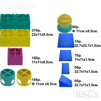 Конструктор – строител с големи части /500802/ Състои се от 104 елемента , снимка 3 - Конструктори - 52672992