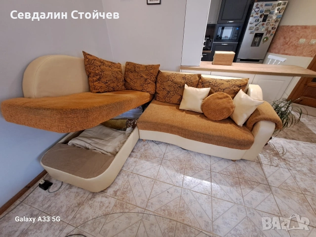 Ъглова мека мебел, снимка 5 - Дивани и мека мебел - 53928735
