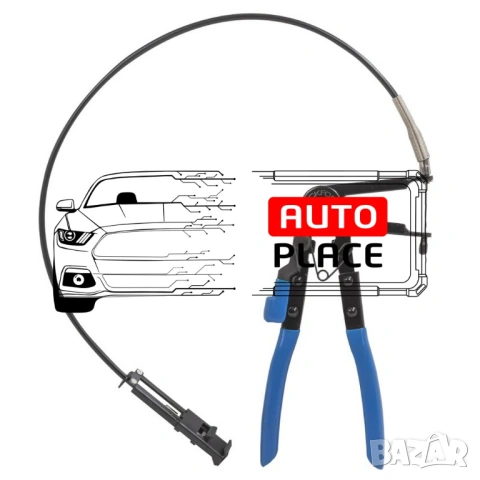 Клещи за скоби на водни съединения с гъвкаво жило 50 – 650 мм RockForce, снимка 2 - Клещи - 53955280