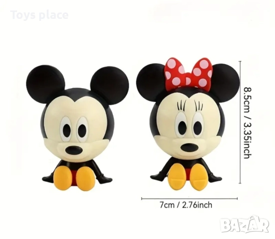 Фигурки за торта Мики Маус и Мини Маус Mickey and Minnie mouse , снимка 3 - Фигурки - 51467591