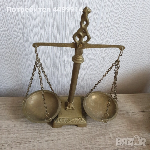 Винтидж бронзова везна, снимка 5 - Колекции - 51464530