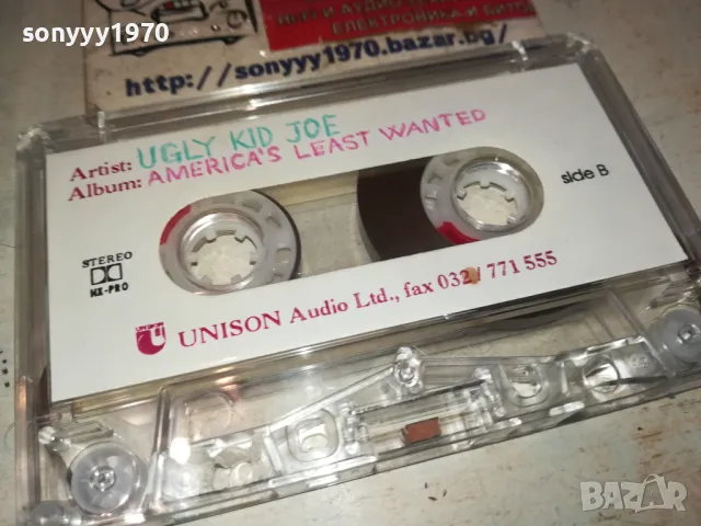 ЗАЯВЕНА-UGLY KID JOE-UNISON TAPE 0801251135, снимка 14 - Аудио касети - 48597587