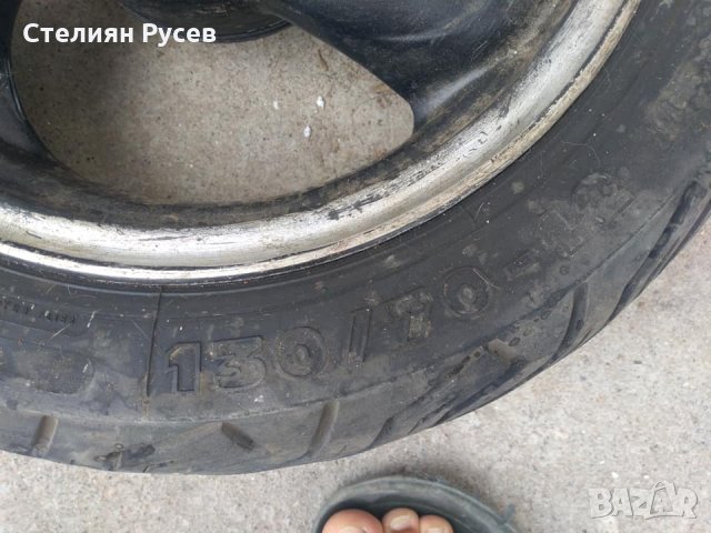 задна джанта с гума за kymco agility city 50cc -40лв -130/70/12 ГУМА Мишелин -НЯМАМ НИЩО ДРУГО   089, снимка 3 - Мотоциклети и мототехника - 29741036