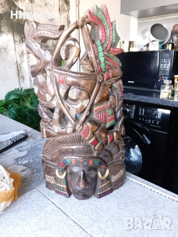 Дърворезбован хералдически двуглав орел 53/28см, снимка 9 - Пана - 42627976