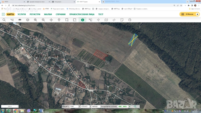 Продавам нива в село Господиново, обл. Варна